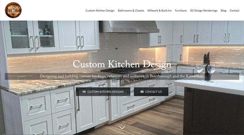 Wood By Design Carpentry website design